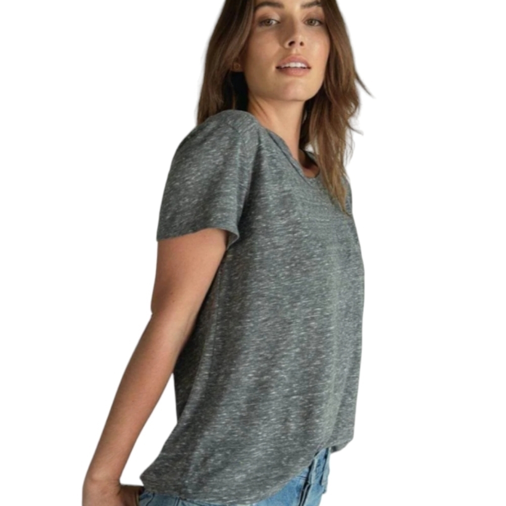 Ann Taylor LOFT Dark Gray Light‎ Weight T shirt